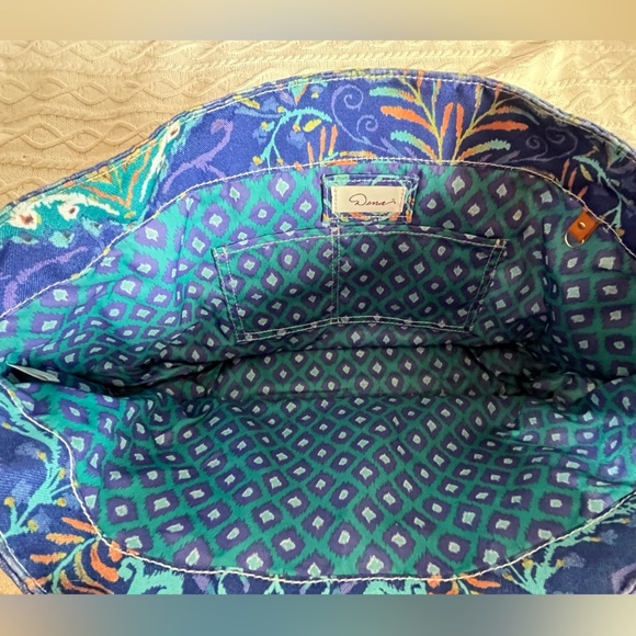 Stylish Blue and Gold Women's Tote Bag - Picture 4 of 16